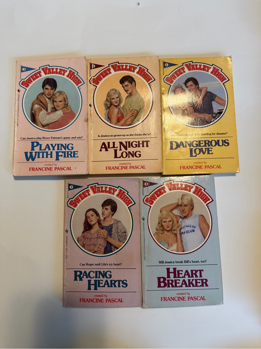 5 Vintage Sweet Valley High Books